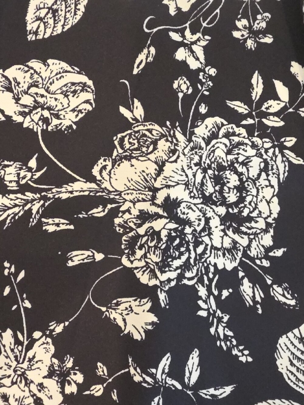 Black & White Floral Circle Skirt - Picture 3 of 8